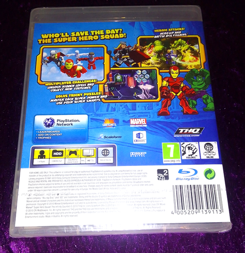 Marvel Super Hero Squad -The Infinity Gauntlet - PS3 Game - New Sealed - 第 2/2 張圖片