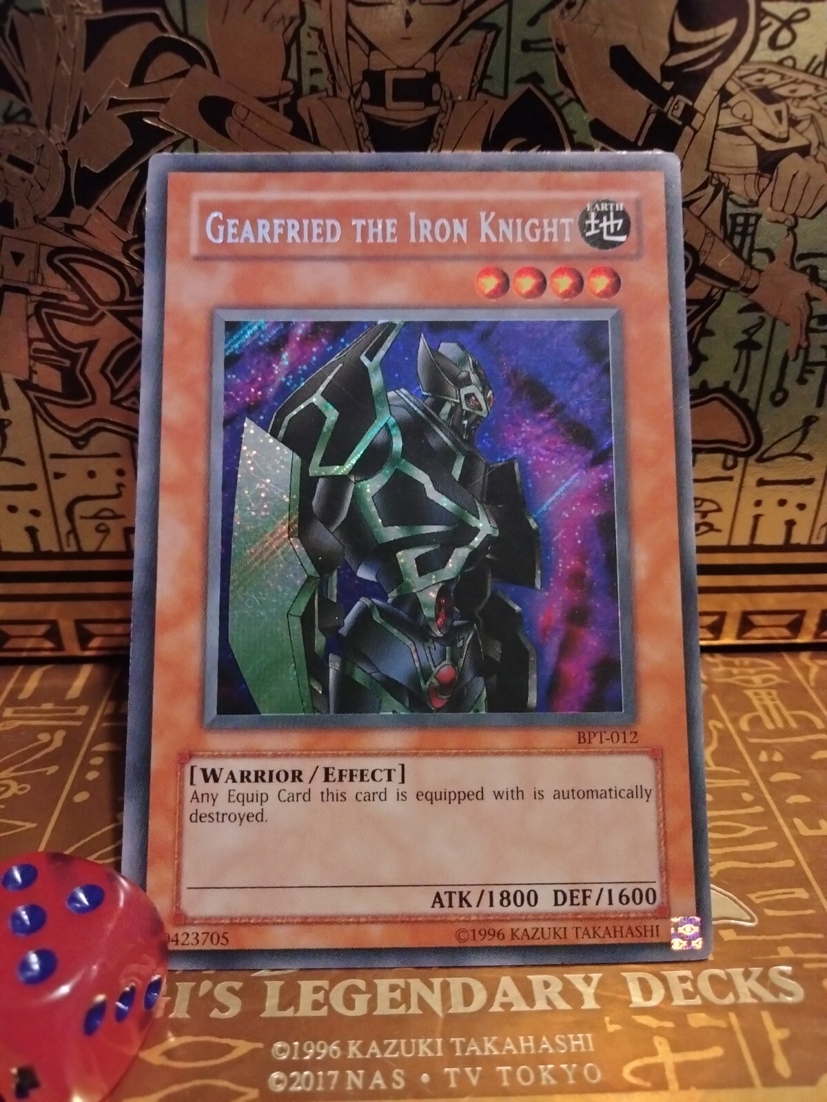 YuGiOh! Gearfried the Iron Knight BPT012 2002 Secret Rare LP