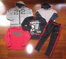 GYMBOREE Urban Pipeline ADIDAS  Boy's 10  LOT of 5 Track Pants Hoodies Shirts