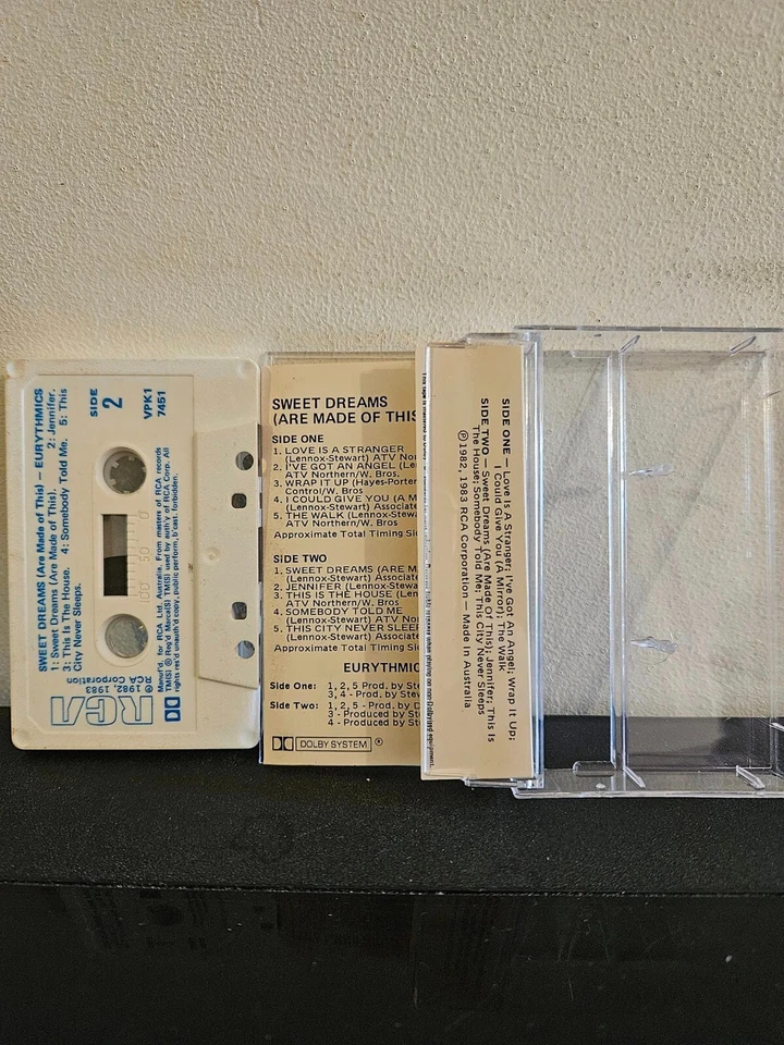 EURYTHMICS Sweet Dreams (Are Made Of This) 1983 CASSETTE TAPE ANNIE LENNOX RARE - Image 2 of 4