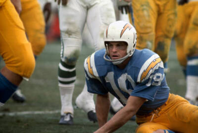 Wide Receiver Lance Alworth Of The San Diego Chargers 1968 OLD FOOTBALL PHOTO