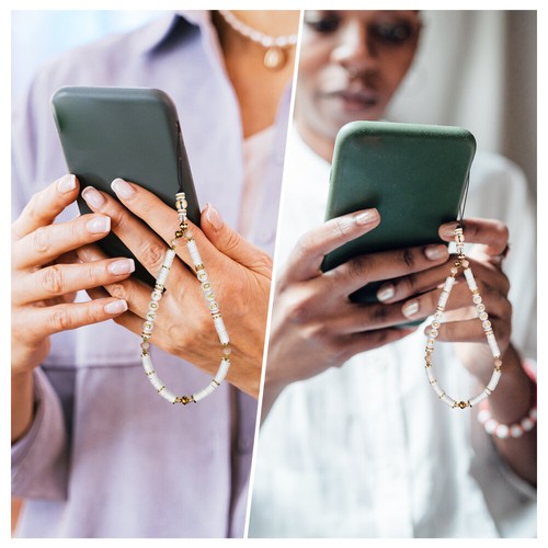 2 Pcs Hanging Chains Fashion Decorations Beads Phone Bracelet Straps - 第 2/12 張圖片