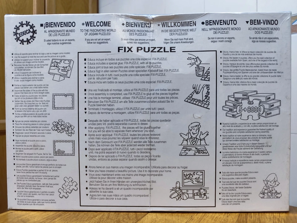 EDUCA puzzle 3000 Basket with flowers No. 7947 - Imagen 2 de 4