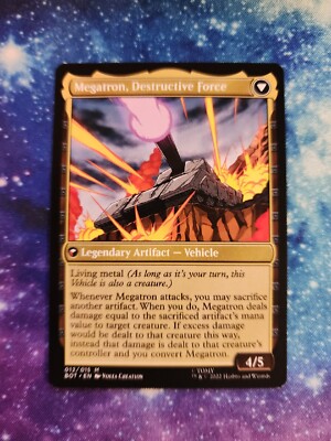 mtg megatron card MEGATRON, TYRANT Transformers Magic MTG MINT CARD