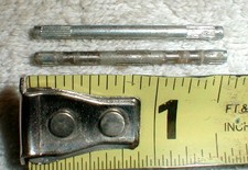  2 1 3/4" Steel Slot Car Axles with Front Center  Rear Splines Used