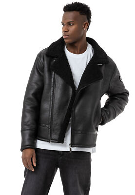 Redbridge Herren Kunst-Lederjacke Balboa Fliegerjacke Piloten