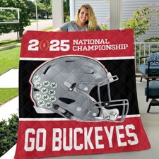 Ohio State Buckeyes Football Quilt Blanket