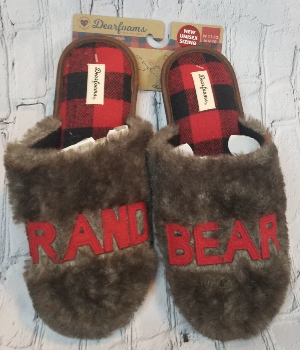 Dearfoam grand bear best sale slippers