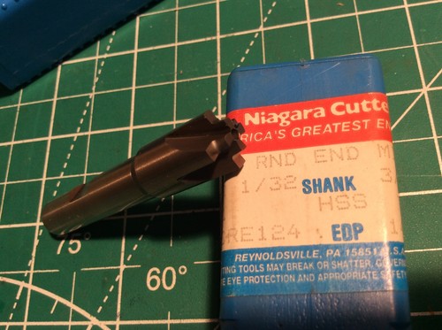 1 pz Mulino tondo angolare raggio 1/8" Butterfield HSH 9379 S202 nuovo (288) - Foto 6 di 6