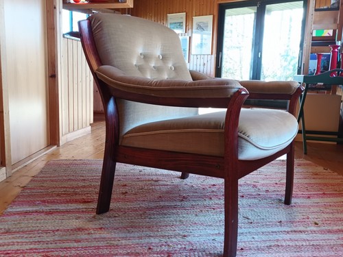 Chair Vintage 60er Retro Easy Chair Danish Modern Rosewood 70er 29 - Picture 2 of 17