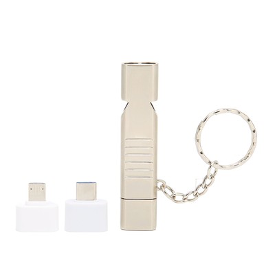 New Whistle Flash Drive SOS Outdoor Waterproof USB3.0 120dB Sound Multifunction