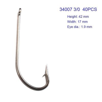 34007 O/' Shaughnessy Stainless Steel Hook Choose from 8//0 9//0 10//0 lot Fish WOW