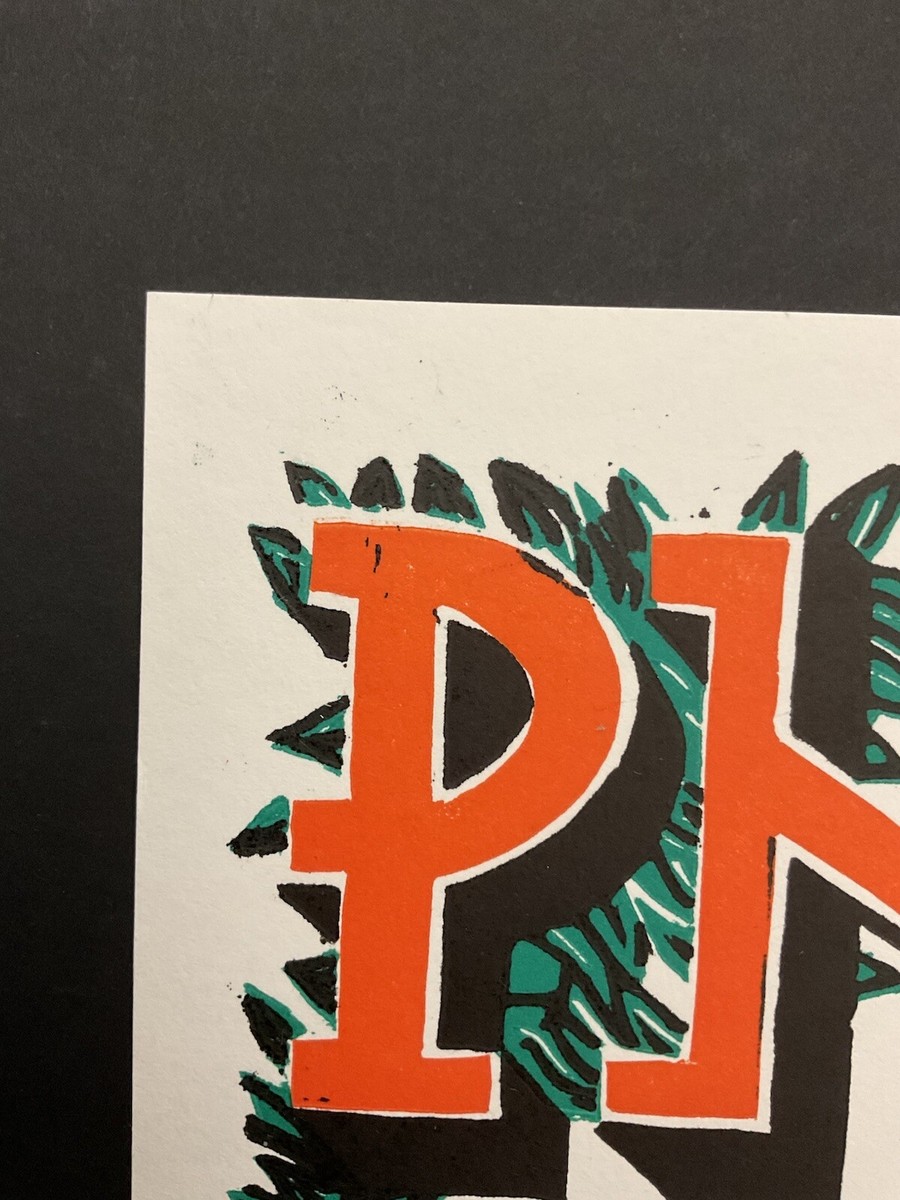 Phish Poster Jim Pollock Mondegreen Dover Exclusive Linocut Hand
