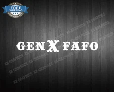 FAFO X Decal Sticker 9" Turbo Diesel Car Truck JDM Boost Funny Fck Around #C