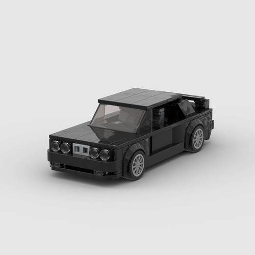 BMW E30 M3 Black Building Brick Set MOC.439 Stücke Junge Spielzeugauto GESCHENK - Bild 2 von 4