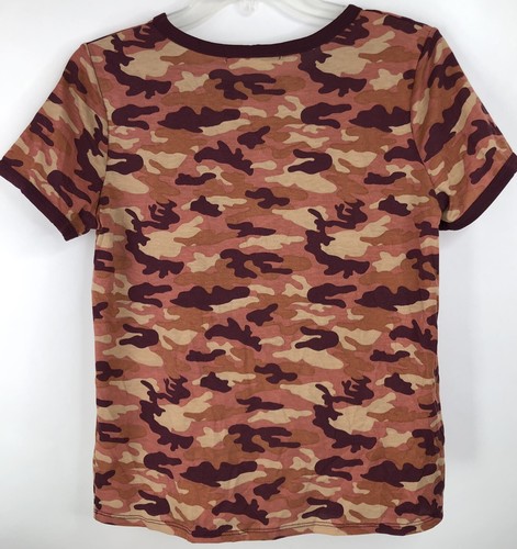 Wallflower Pink Camouflage T-Shirt Juniors Size M Medium Short Sleeve NWT - Picture 4 of 4