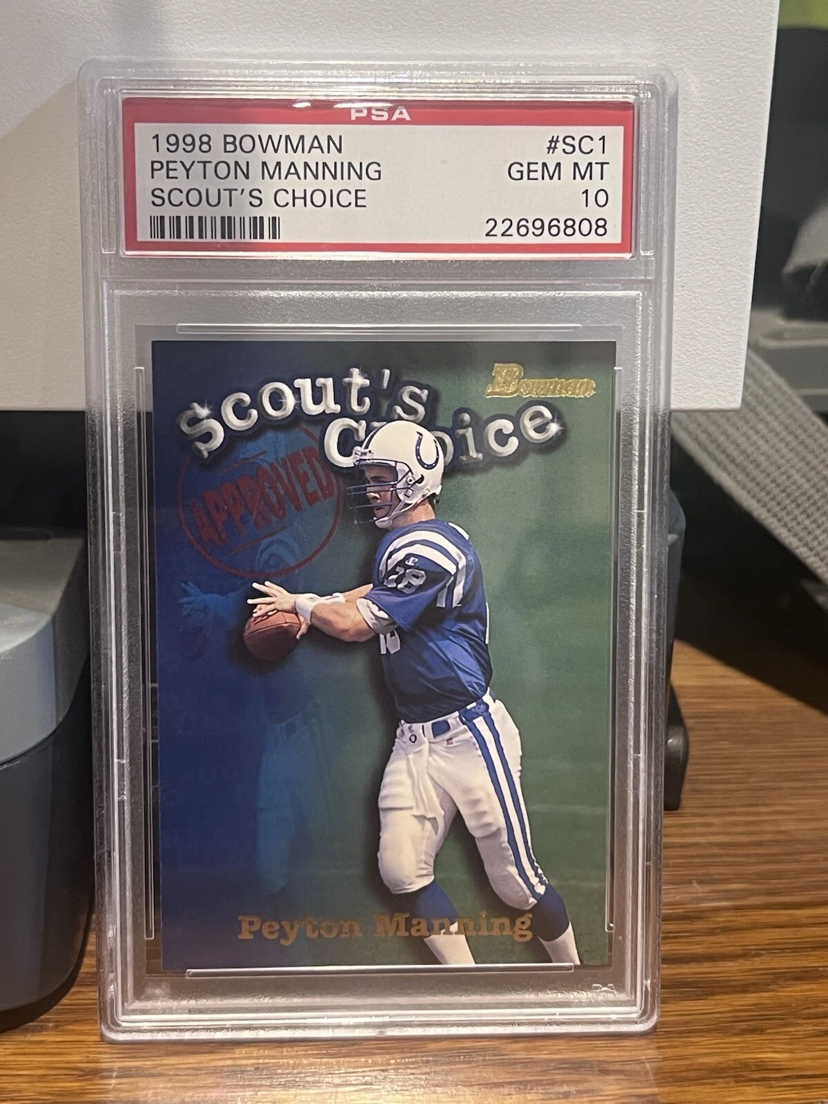 Peyton Manning Bowman Scout's Choice #SC1 Base