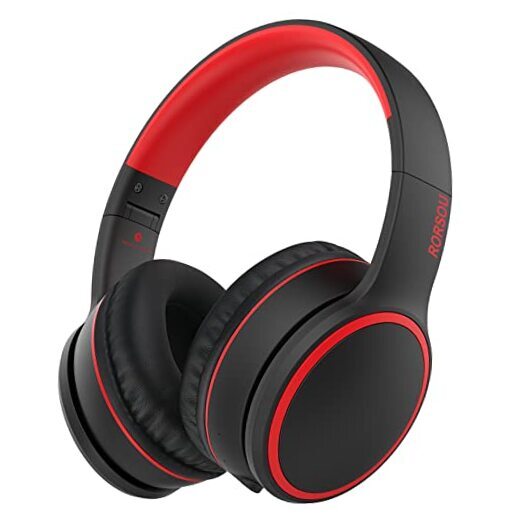 B10 Bluetooth Headphones Over Ear, Lightweight Folding Stereo Bass Black