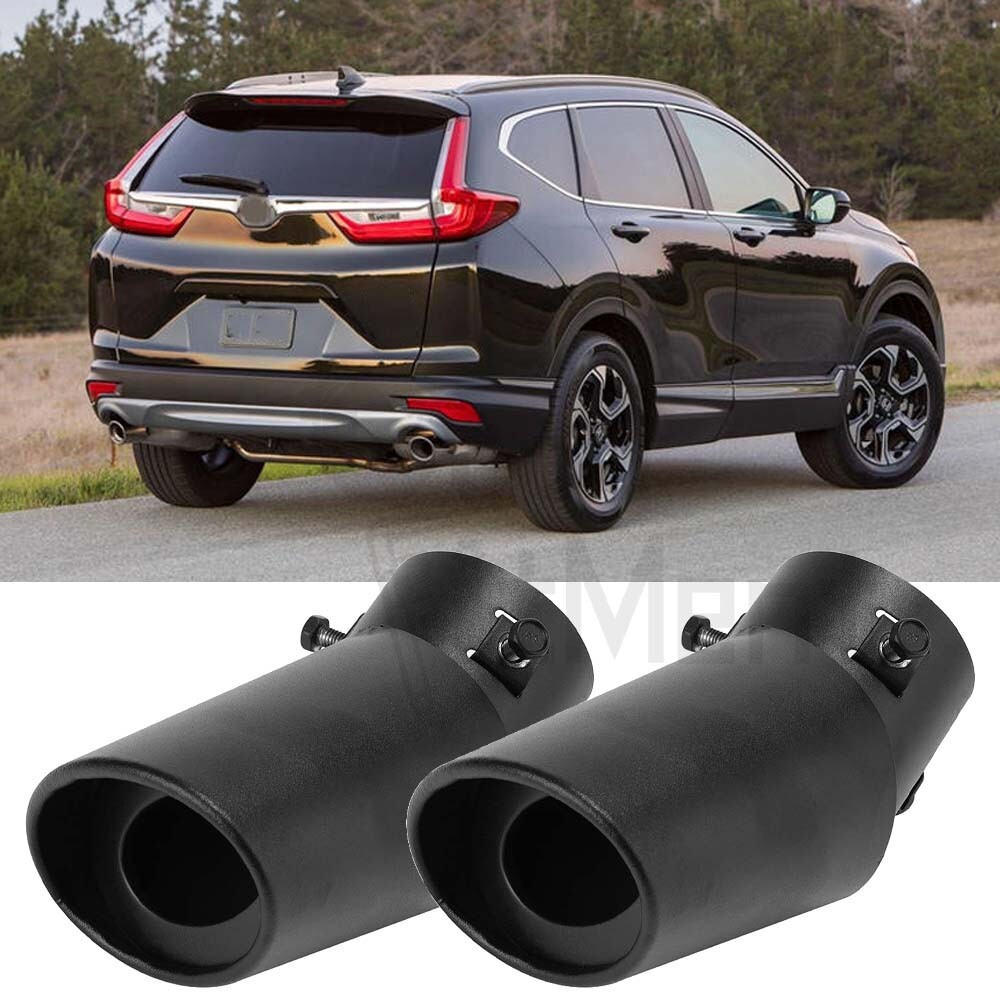 For Honda CRV CRV Black Exhaust Pipe Tail Muffler Tip Stainless Steel