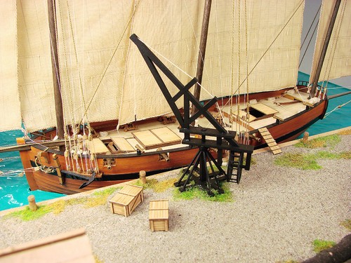 Kartonmodell Diorama Kaianlage Plymouth 1779 für Le Coureur 1:72 Shipyard - Bild 7 von 10