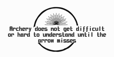 Archery Does Not Get Difficult Or Hard To Understand Wall Decal Home Decoration