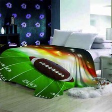 Baseball Pure Simple Lawn Runway 3D Warm Plush Fleece Blanket Picnic Sofa Couch
