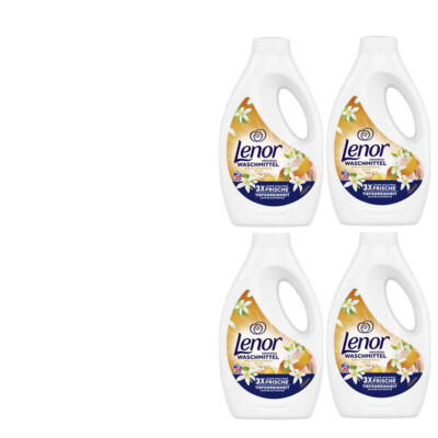 4x900ml Lenor Universal Waschmittel flüssig Duft Orangenblüte & Pfirsich 80WL