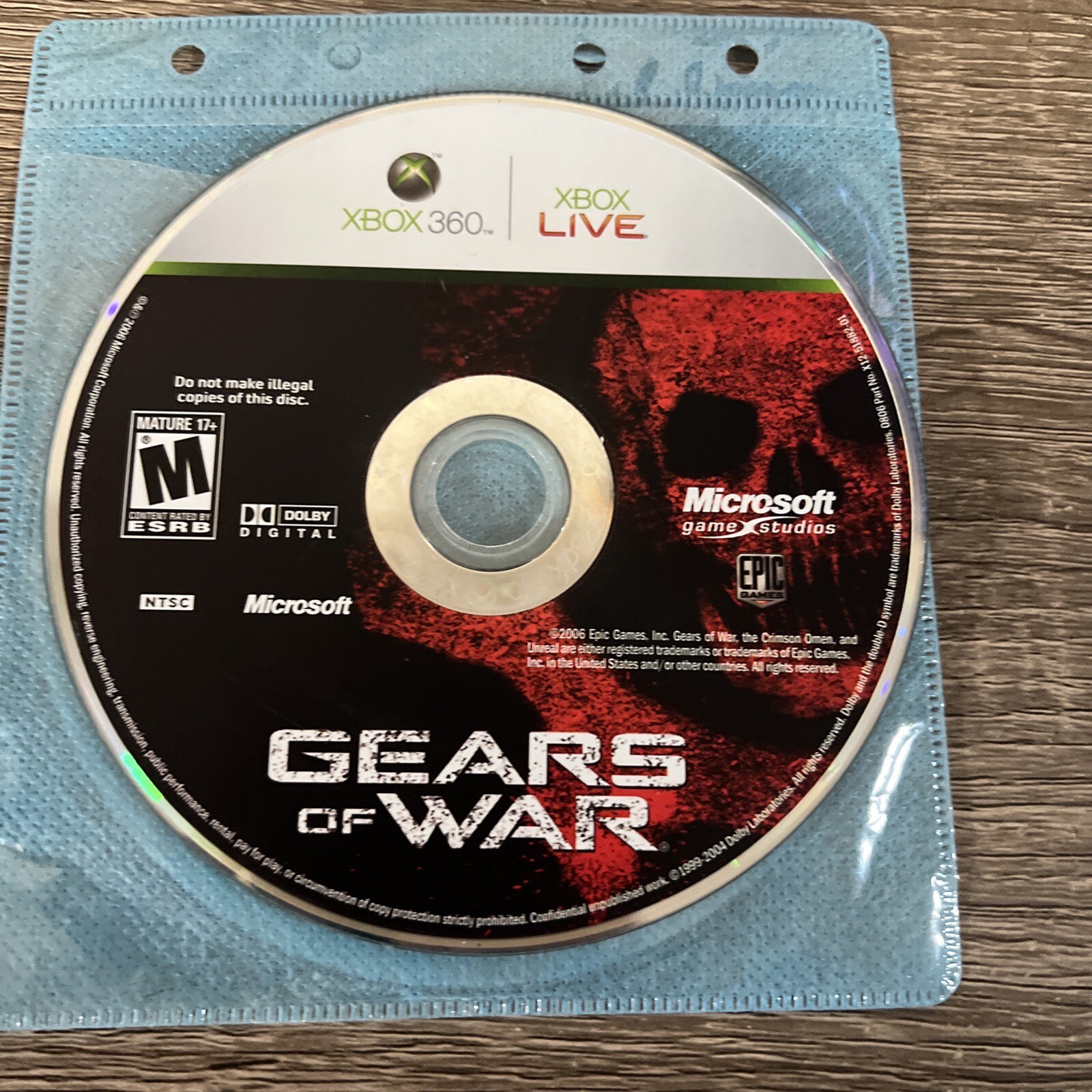 Gears of War - Xbox 360 - DISC ONLY Fast Shipping USED Tested Works Video Game