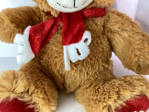 Winterbär Plüsch 8 Zoll Santa Teddy Stofftier Weihnachten Urlaub - Bild 3 von 8