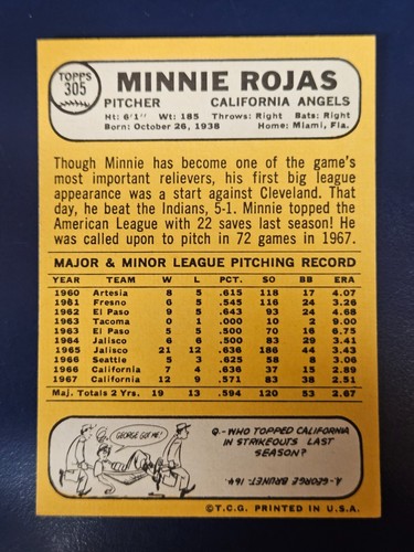 Tarjetas de béisbol Topps 1968 completan tu conjunto que elijas #231 - 345 - Imagen 147 de 227