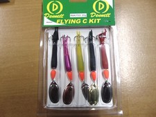 Dennett Flying C Spinning Salmon Lures VMC Treble Hooks Spinners pack of 5 x 20g