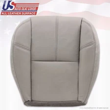2007 - 2014 Chevy Tahoe Suburban Passenger Bottom Leather Seat Cover Light Gray