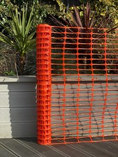Heavy Duty 90gsm Plastic Mesh Barrier Safety Fence Net Netting Orange 50m Long
