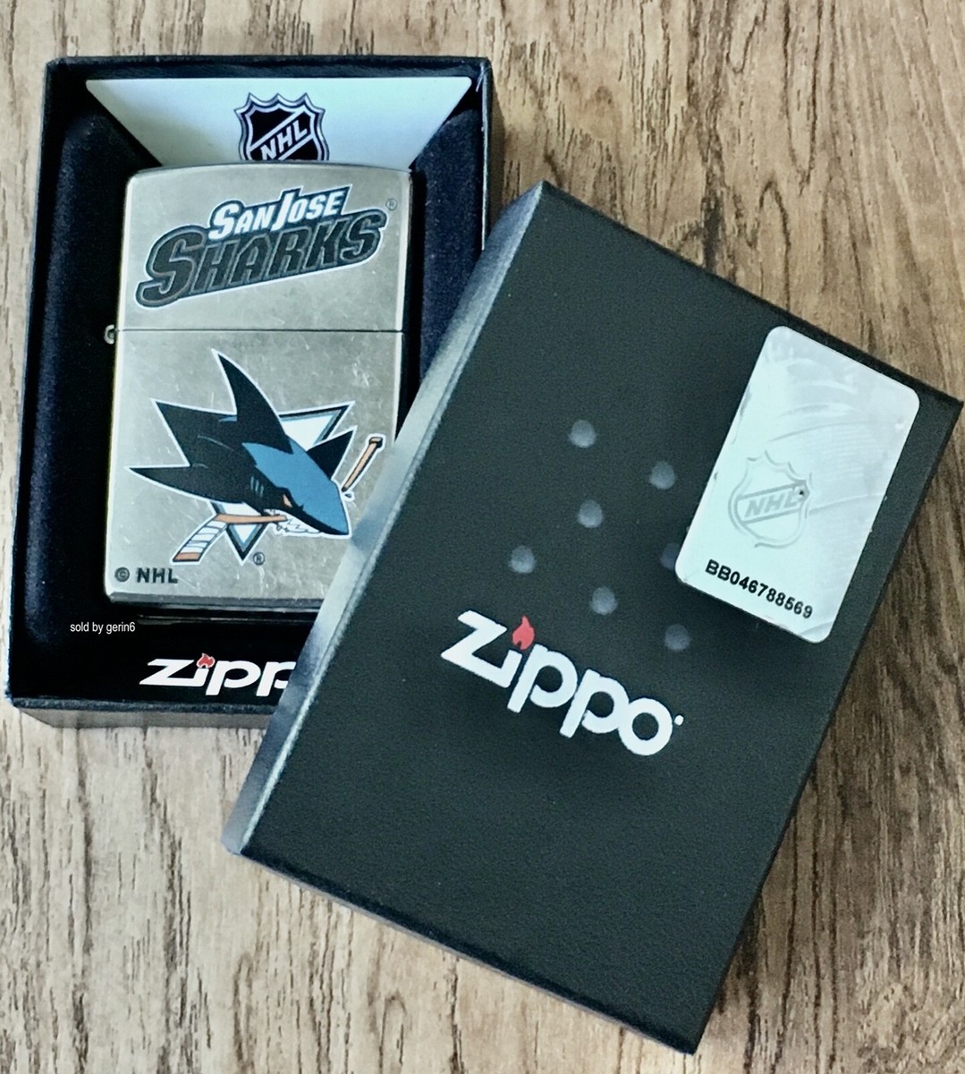 Zippo Windproof Lighter With NHL San Jose Sharks Logo, 49383