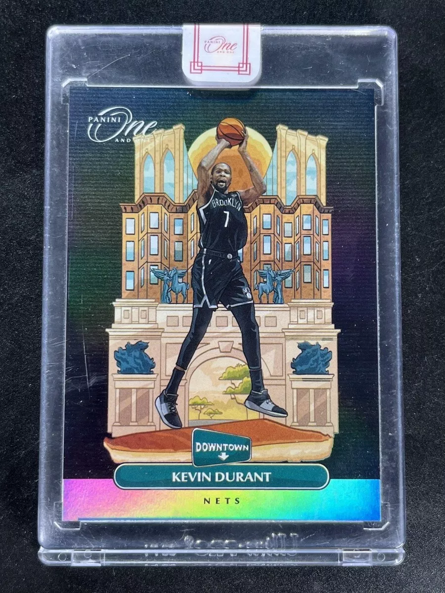 2020-21 Panini One And One Basketball Kevin Durant #6 Downtown Nets Case Hit SSP
