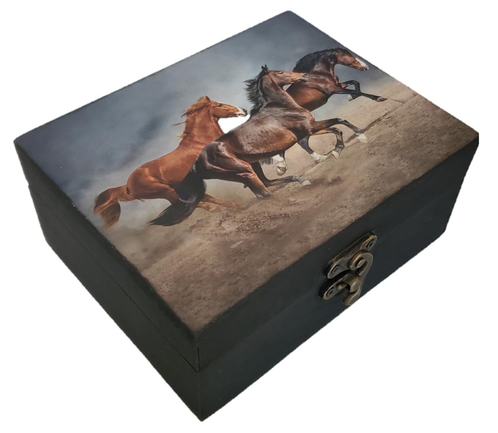 JB&C Premium Horse Jewelry Trinket Keepsake Box – Animal Home Decor & Unique Gifts
