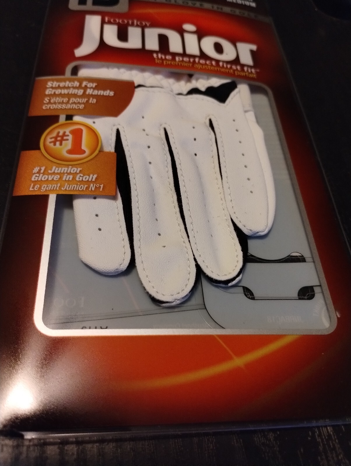 FootJoy FJ Junior Golf Gloves / White / Left  Hand Use Size Medium New