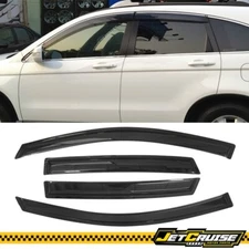 Fits 12-16 Honda CRV Acrylic Tape On Window Visors Rain Sun Guard Deflector 4Pc