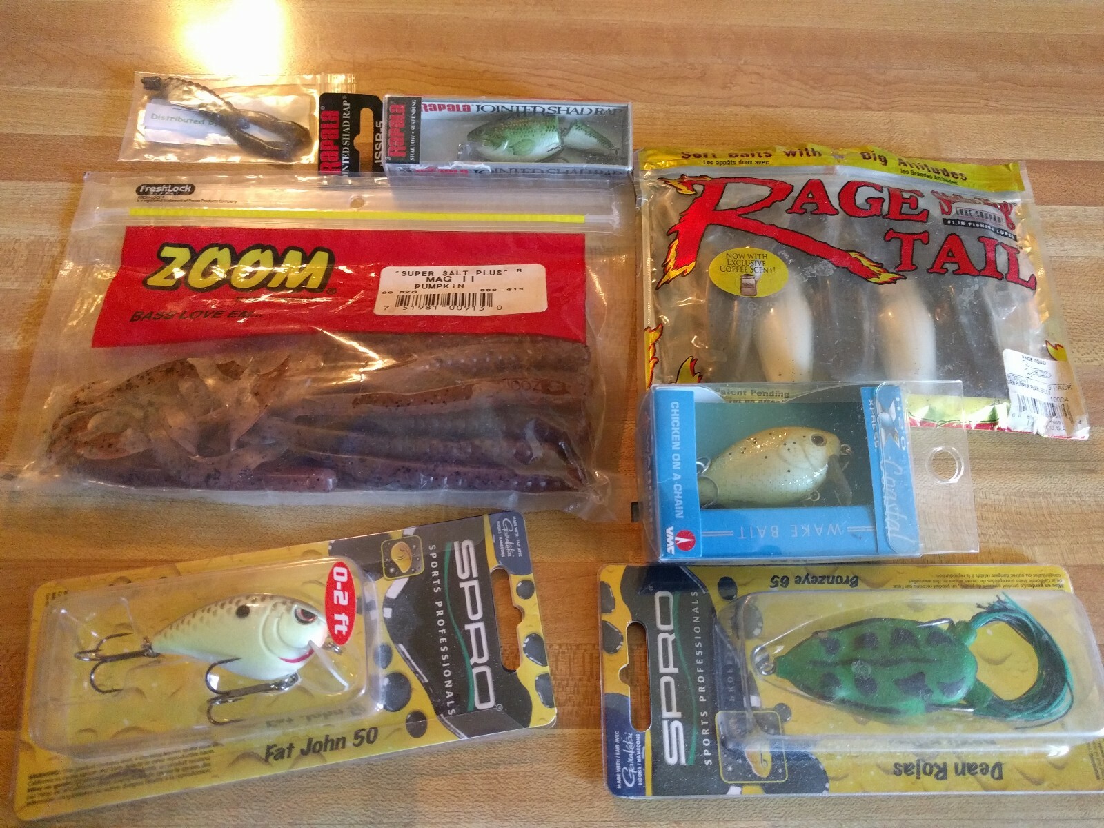 Lure Lot Spro, Zoom, Strike King Rage Tail Fishing Lures, toads, Waker H20 Expre - Image 5