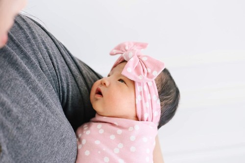 Copper Pearl Baby stretchy soft knitted headband bow Multiple colours. - Picture 52 of 73