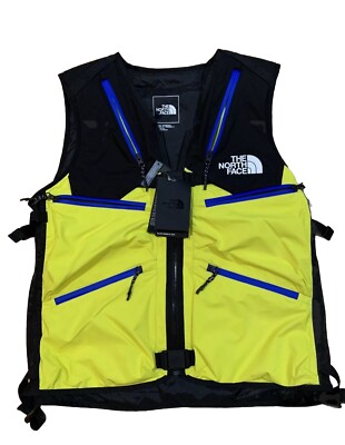 The North Face BLACK SERIES 3L Vest Mens Size Medium M New Yellow Black NF0A4AK2
