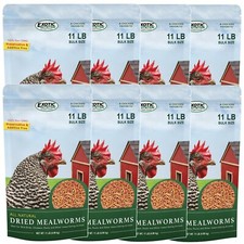 Dried Mealworms 88 lb. - High Protein Insects - Sugar Glider, Chicken, Wild Bird