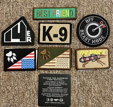 K9 Unit Dog Patches, 7 PC, 14ER Tactical