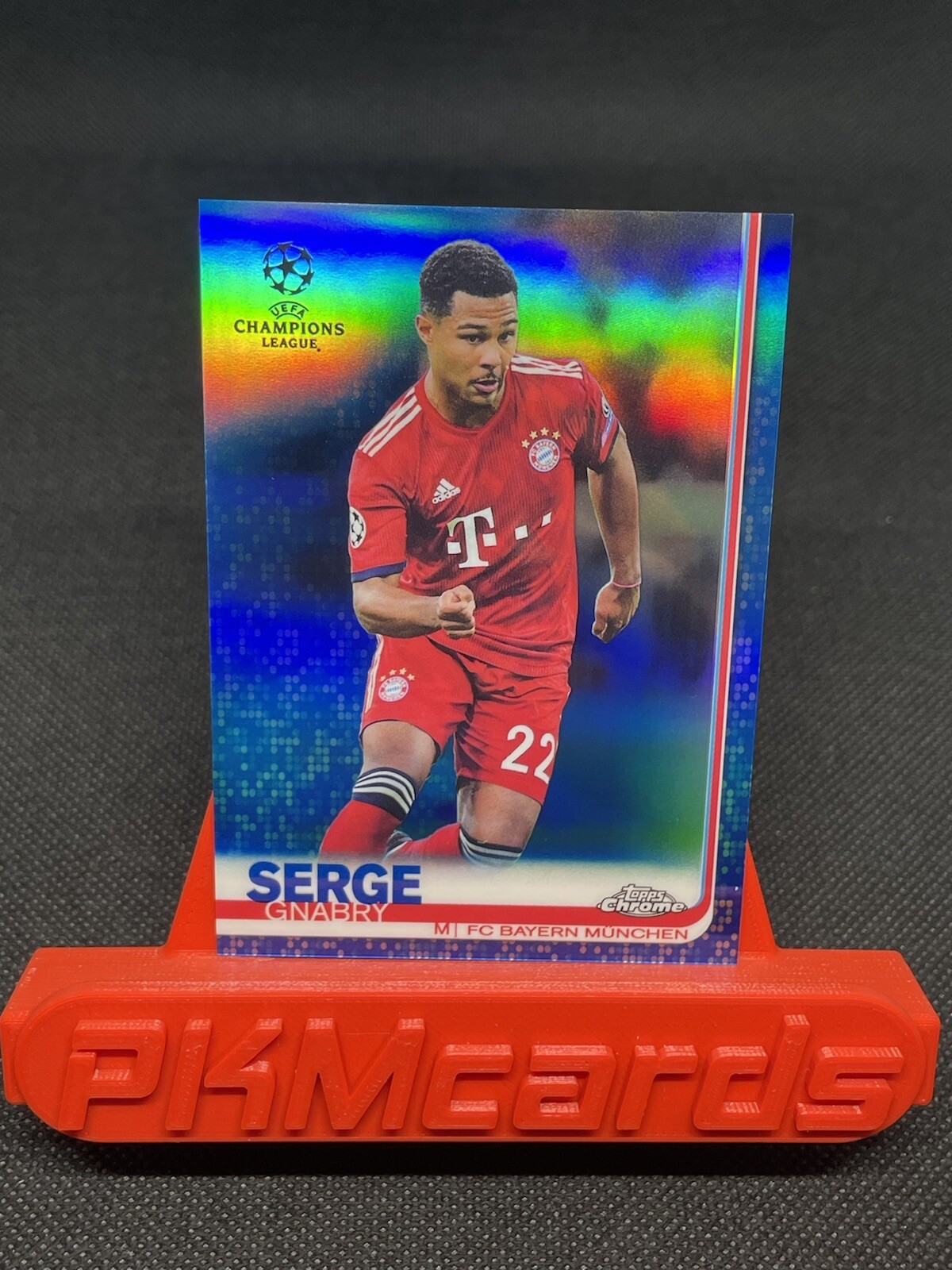 2018-19 Topps Chrome UEFA Champions League BLUE Serge Gnabry Bayern /150 Rookie