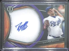 2018 Topps Tribute Purple Autograph #TA-DDU Danny Duffy No 40 of 50