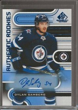 2022-23 SP Game Used #188 Dylan Samberg -Blue Authentic Rookies Autograph-Jets