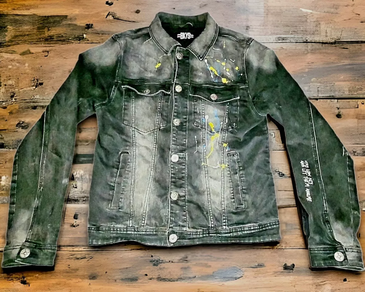 Splatter paint deals jean jacket
