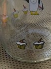 Vintage CARLTON Clear Glass PENGUIN /CUPCAKE Red Lid Jar Canister Storage — photo 6