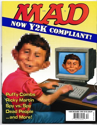Mad Magazine #388 Dezember 1999 Y2K Puffy Combs Ricky Martin Veronica's Closet