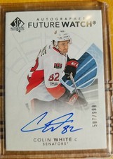 2017/18 sp authentic rookie colin white  future watch auto rc/999